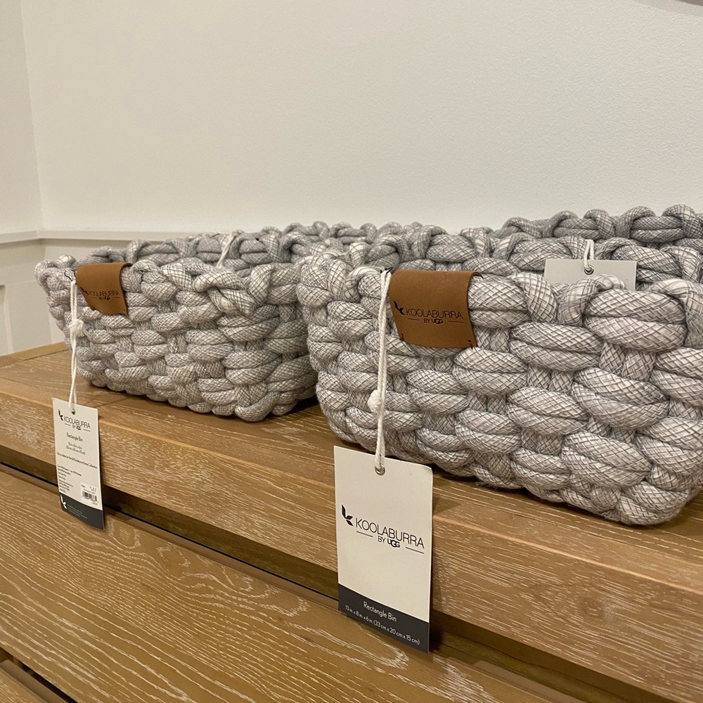 Kookaburra by Ugg NWT Rectangle Bins Set of 4
